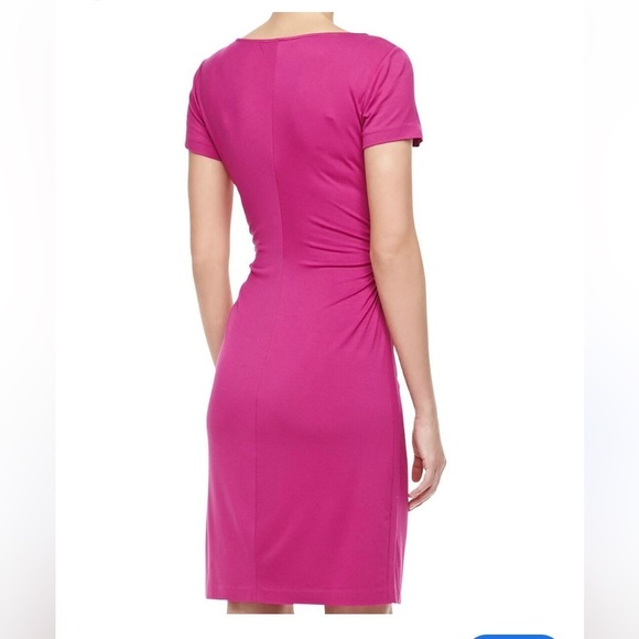 Diane Von Furstenberg dress mini orchid bloom jersey knit Medium - Picture 4 of 12